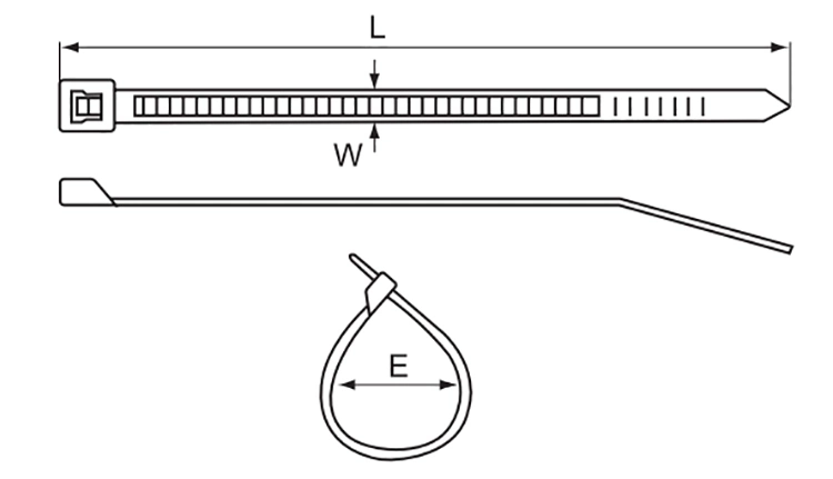 Ce Certified Nylon Cable Tie IP66 Approval