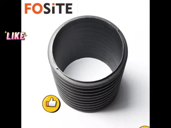 Fosite plastique noir ponceau de drainage en polyéthylène HDPE prix du tuyau ondulé à double paroi